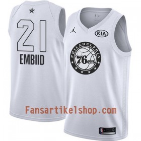 NBA Philadelphia 76ers Trikot Joel Embiid 21 2018 All-Star Jordan Brand Weiß Swingman - Herren